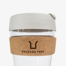 Load image into Gallery viewer, Package Free Glass & Cork Coffee Cup