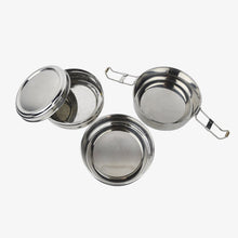 Load image into Gallery viewer, Round Stainless Steel Tri-Bento
