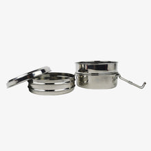 Load image into Gallery viewer, Round Stainless Steel Tri-Bento
