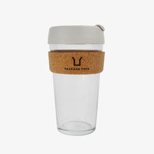 Load image into Gallery viewer, Package Free Glass &amp; Cork Coffee Cup
