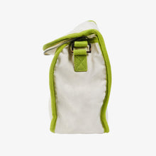 Load image into Gallery viewer, Wool Insulated Natural Lunch Bag - Olive Trim
