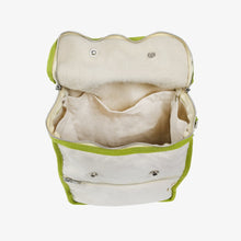 Load image into Gallery viewer, Wool Insulated Natural Lunch Bag - Olive Trim
