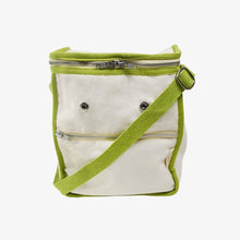 Load image into Gallery viewer, Wool Insulated Natural Lunch Bag - Olive Trim
